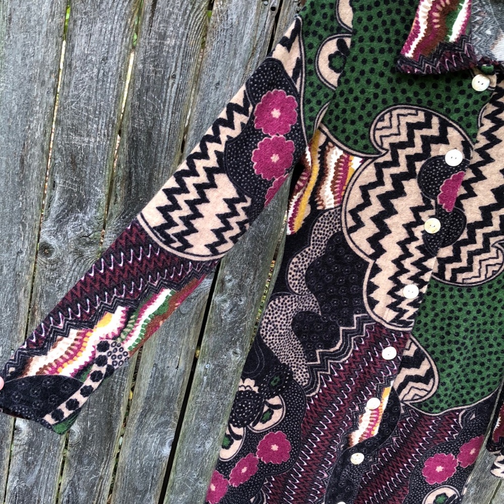 6 Duster Button Up Multicolor Patterned Dress Cra… - image 7